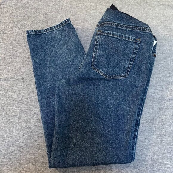 Over The Belly Dark Wash Skinny Maternity Jeans, Size: 14 - Picture 7 of 7